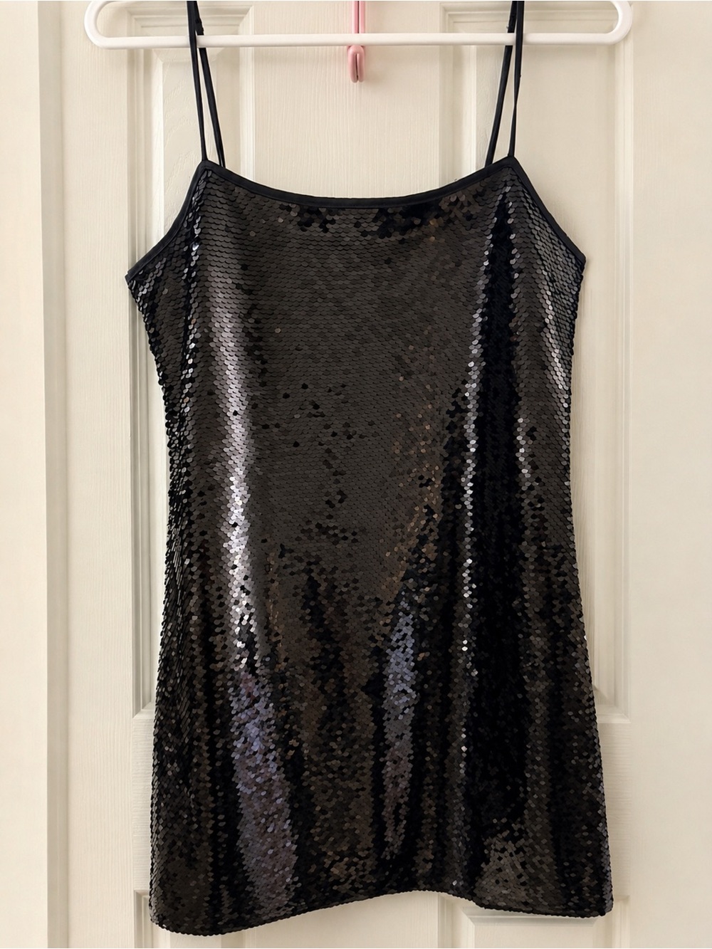 Abercrombie & Fitch Black Sequin Slip